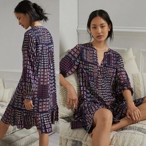 Anthropologie Diana Pintucked Tunic Dress